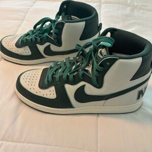 Nike Terminator Noble Green and White High-Tops